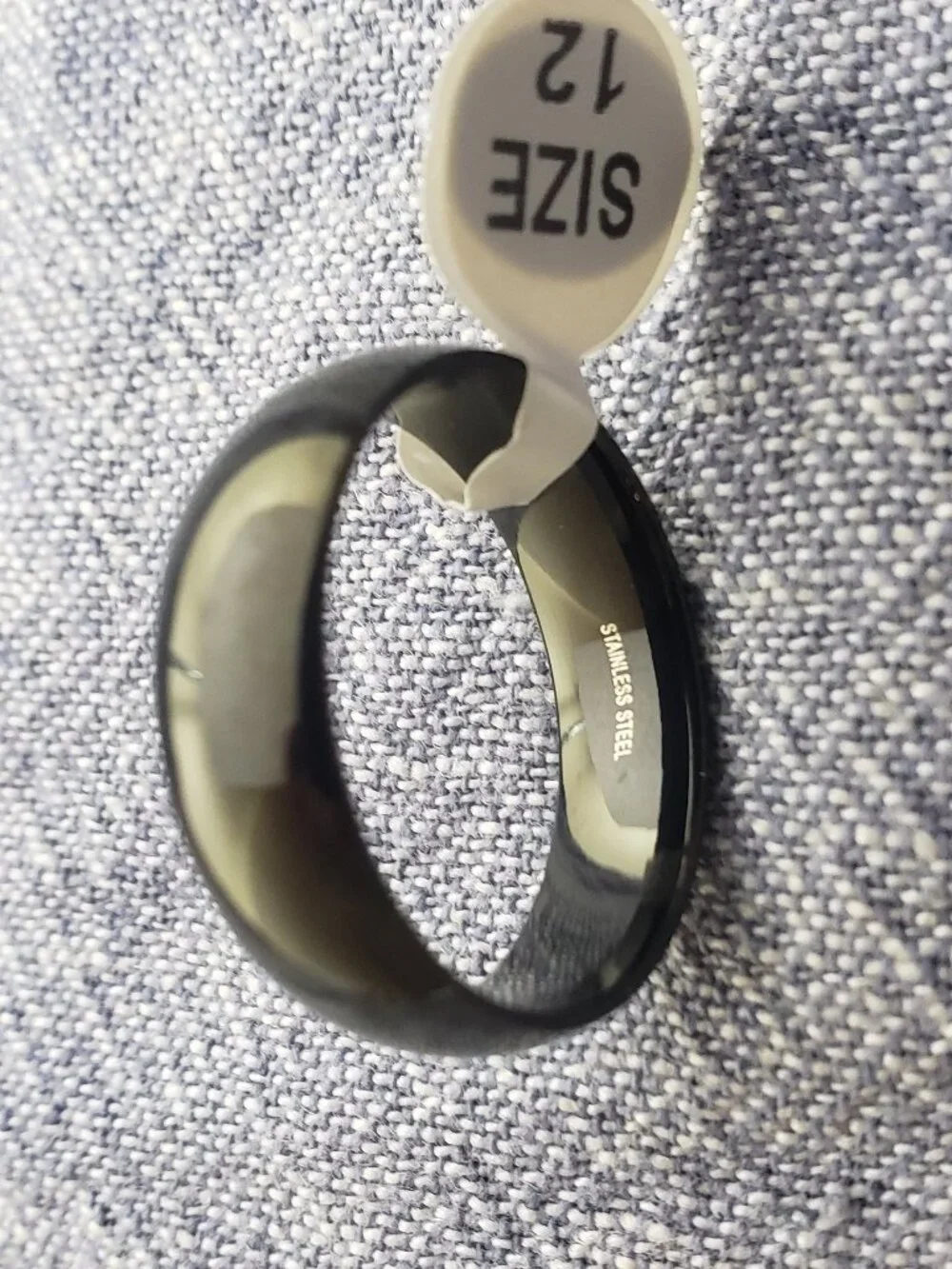 Black stainless steel ring in sizes 7, 8, 9, 10, 11, 12, 13, 15 NWT